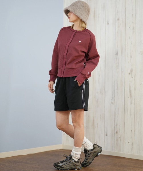 Hurley （ハーレー）の「Hurley/ハーレー THERMAL CARDIGAN カーディガン ワンポイントロゴ WCLS252047（Tシャツ/カットソー・レディース・オフホワイト/ブラック/マルーン・M）」の18枚目の写真