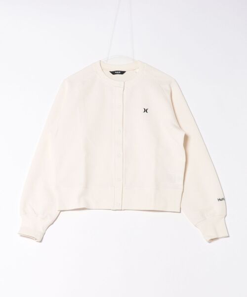 Hurley （ハーレー）の「Hurley/ハーレー THERMAL CARDIGAN カーディガン ワンポイントロゴ WCLS252047（Tシャツ/カットソー・レディース・オフホワイト/ブラック/マルーン・M）」の13枚目の写真