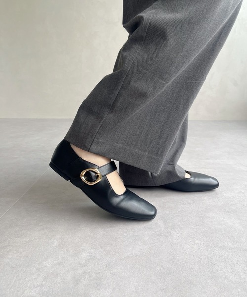 WA ORiental TRaffic（ダブルエーオリエンタルトラフィック）の「柔らかストラップフラットパンプス/52317（パンプス・レディース・ベージュ/ピンク/ブラック・34/35/36/37/38/39/40/41/42/43/33）」の9枚目の写真