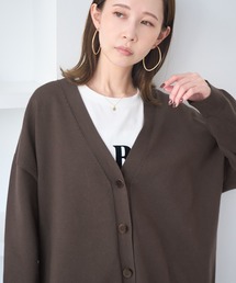 Vネック」に該当するカーディガン/ボレロ（ブラウン/茶色系