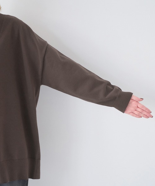 ROPE' PICNIC（ロペピクニック）の「Vネックフォルムカーディガン（カーディガン/ボレロ・レディース・ブラック/ブラウン/モスグリーン/キナリ・FREE）」の16枚目の写真