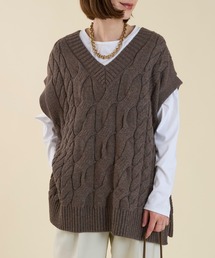 marmors | 【marmors】cable knit vest(ニット/セーター)