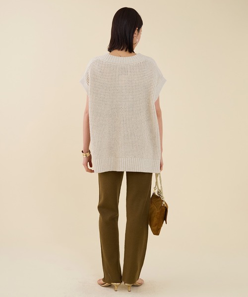 marmors（マルモア）の「【marmors】cable knit vest（ニット/セーター・レディース・オートミール/ブラウン/チャコールグレー・36）」の22枚目の写真