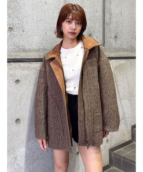 MURUA（ムルーア）の「スタッズニット（ニット/セーター・レディース・ブラック/ホワイト・FREE）」の20枚目の写真