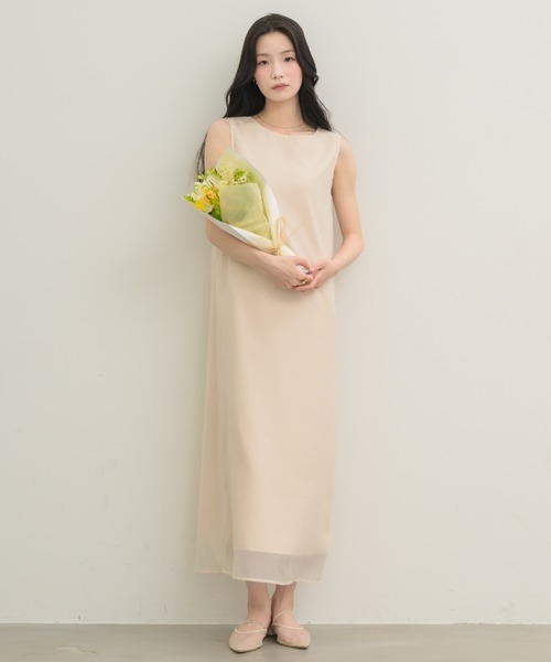 NEUNA(ヌナ)の「シアーレイヤードワンピース(ワンピース・レディース・アイボリー/ブラック・MEDIUM/LARGE)」の19枚目の写真
