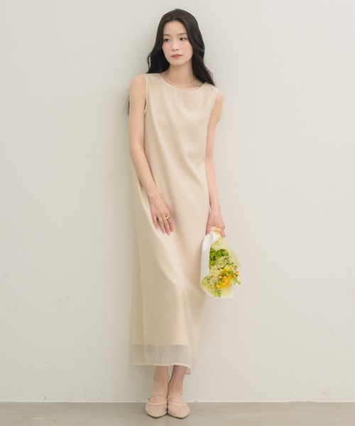NEUNA(ヌナ)の「シアーレイヤードワンピース(ワンピース・レディース・アイボリー/ブラック・MEDIUM/LARGE)」の22枚目の写真