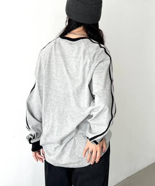 JEEP(ジープ)の「【日本未発売/WEB限定】JEEP(ジープ)/サイドライン 配色 ロンT ロングスリーブTシャツ/CHEROKEE Long T-shirt(Tシャツ/カットソー・レディース・ホワイト/グレー/ブラック・S/M/L/XL)」の5枚目の写真