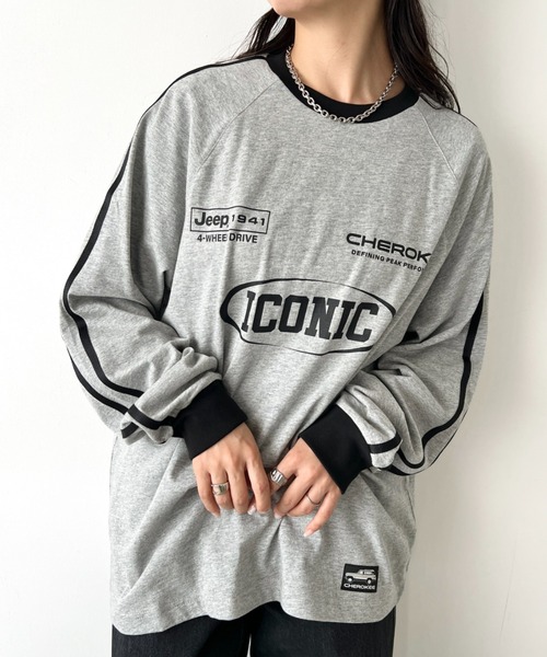 JEEP(ジープ)の「【日本未発売/WEB限定】JEEP(ジープ)/サイドライン 配色 ロンT ロングスリーブTシャツ/CHEROKEE Long T-shirt(Tシャツ/カットソー・レディース・ホワイト/グレー/ブラック・S/M/L/XL)」の20枚目の写真
