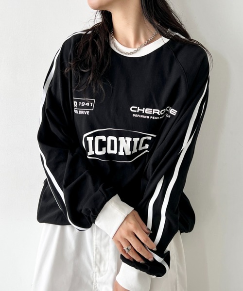 JEEP(ジープ)の「【日本未発売/WEB限定】JEEP(ジープ)/サイドライン 配色 ロンT ロングスリーブTシャツ/CHEROKEE Long T-shirt(Tシャツ/カットソー・レディース・ホワイト/グレー/ブラック・S/M/L/XL)」の21枚目の写真