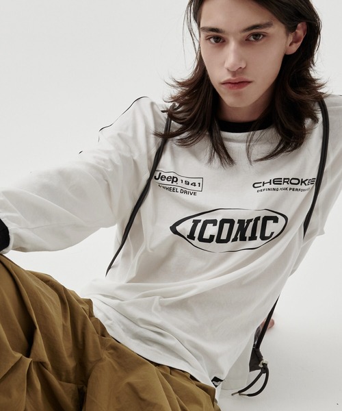 JEEP(ジープ)の「【日本未発売/WEB限定】JEEP(ジープ)/サイドライン 配色 ロンT ロングスリーブTシャツ/CHEROKEE Long T-shirt(Tシャツ/カットソー・レディース・ホワイト/グレー/ブラック・S/M/L/XL)」の13枚目の写真
