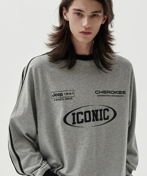 JEEP(ジープ)の「【日本未発売/WEB限定】JEEP(ジープ)/サイドライン 配色 ロンT ロングスリーブTシャツ/CHEROKEE Long T-shirt(Tシャツ/カットソー・レディース・ホワイト/グレー/ブラック・S/M/L/XL)」の8枚目の写真