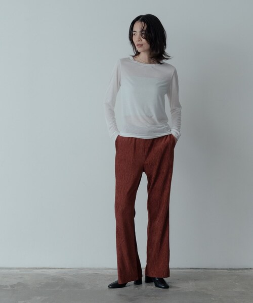 GALLEST(ギャレスト)の「ベロアフレアパンツ(その他パンツ・レディース・ダークブラウン/ブラック・34/38)」の10枚目の写真