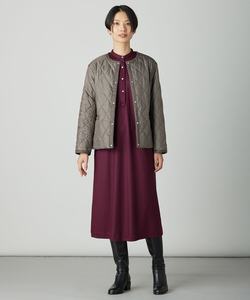 J.PRESS(ジェイプレス)の「ウールスムース ワンピース(シャツワンピース・レディース・ベージュ系/ライトグレー系/ネイビー系/ワイン系・T13/T15)」の13枚目の写真