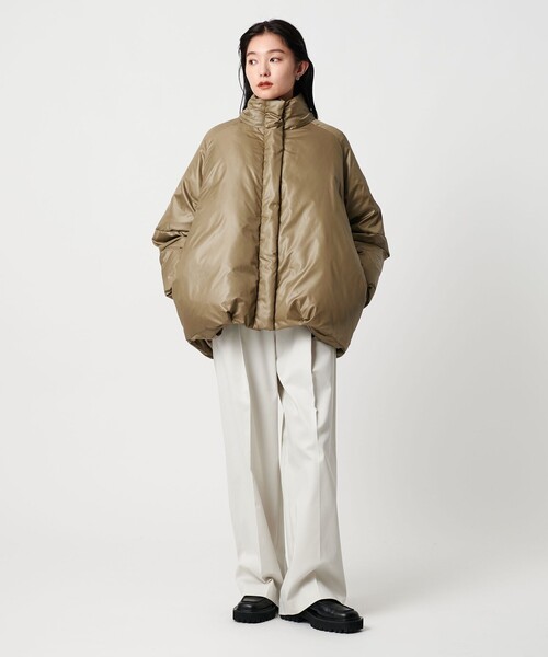 MARW UNITED ARROWS（マルゥ ユナイテッドアローズ）の「＜MARW UNITED ARROWS＞コクーン ダウンジャケット 撥水（ダウンジャケット/コート・レディース・モカ/ライム/ブラック・36/38）」の12枚目の写真