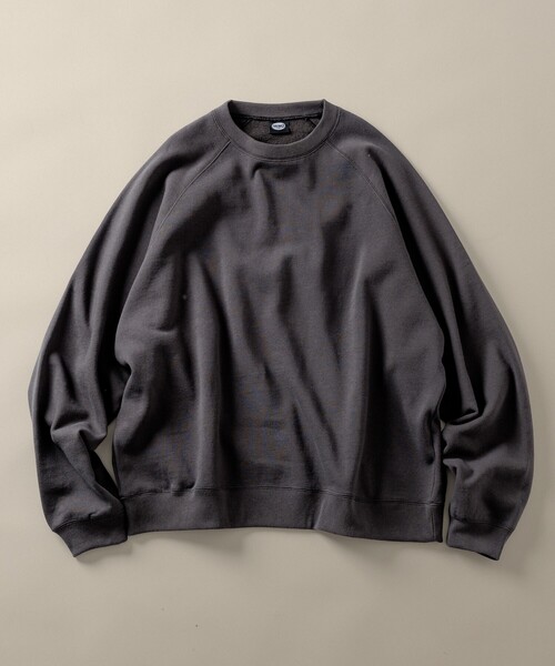 FREAK'S STORE（フリークスストア）の「限定展開 12oz ヘビーウェイト ビッグシルエット ラグランスリーブ クルーネックスウェット（スウェット・メンズ・ブラック/ネイビー/アッシュグレー/スミクロ/杢グレー・SMALL/MEDIUM/LARGE）」の2枚目の写真