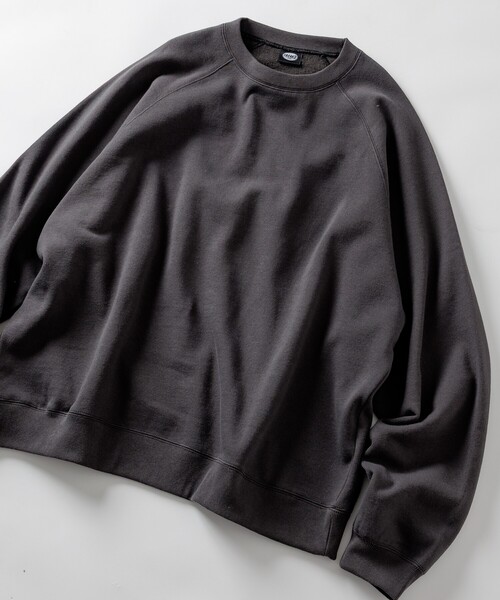 FREAK'S STORE（フリークスストア）の「限定展開 12oz ヘビーウェイト ビッグシルエット ラグランスリーブ クルーネックスウェット（スウェット・メンズ・ブラック/ネイビー/アッシュグレー/スミクロ/杢グレー・SMALL/MEDIUM/LARGE）」の14枚目の写真