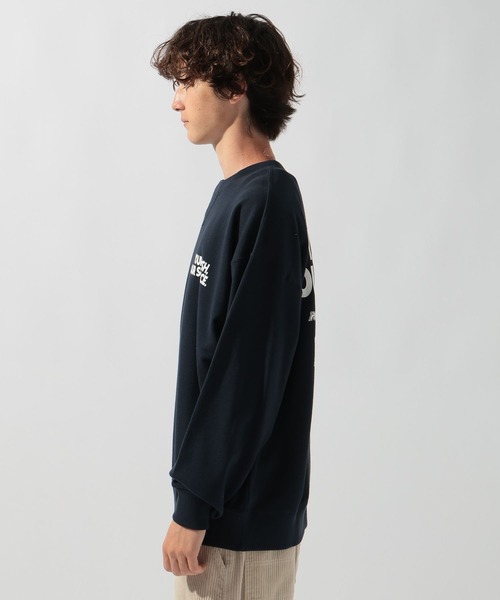 Russell Athletic ブラック スウェット Russell Athletic】別注LOGO PRINT SWEAT（スウェット