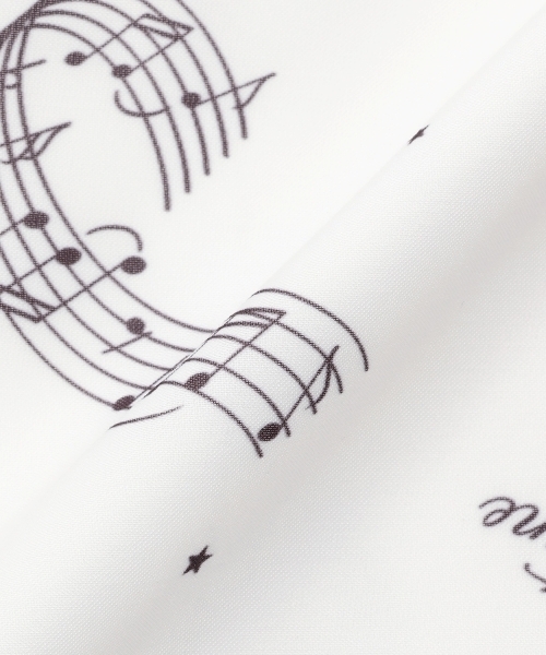 mezzo piano Junior(メゾピアノジュニア)の「ボウタイつき音符柄フリルブラウス♪(シャツ/ブラウス・キッズ・オフホワイト・M:150cm/S:140cm/L:160cm)」の9枚目の写真