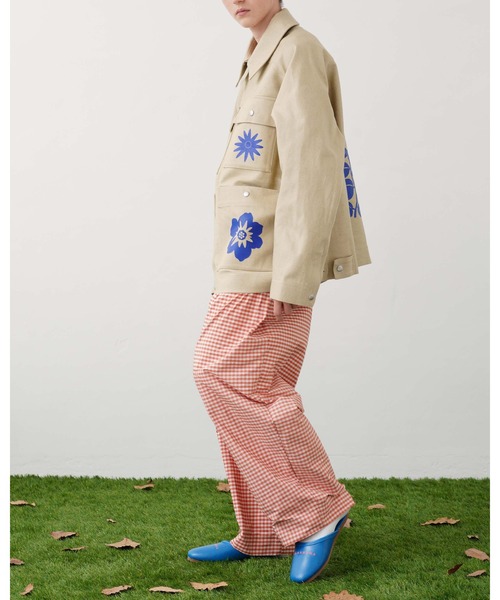 TUCKSHOP(タックショップ)の「TUCKED TROUSERS(タックドトラウザーズ)(スラックス・メンズ・オレンジ・1/2)」の4枚目の写真