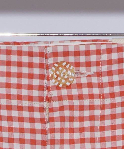 TUCKSHOP(タックショップ)の「TUCKED TROUSERS(タックドトラウザーズ)(スラックス・メンズ・オレンジ・1/2)」の2枚目の写真