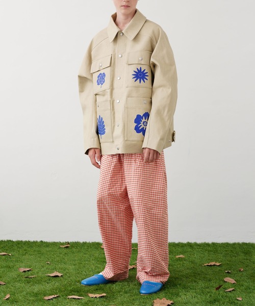 TUCKSHOP(タックショップ)の「TUCKED TROUSERS(タックドトラウザーズ)(スラックス・メンズ・オレンジ・1/2)」の10枚目の写真