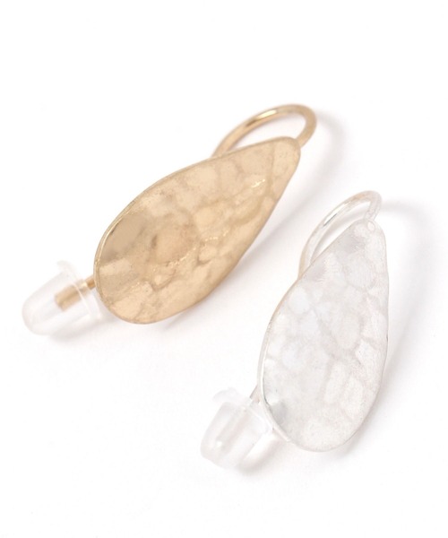 studio CLIP（スタディオクリップ）の「フープたたきしずくピアス（ピアス（両耳用）・レディース・その他2/その他1・FREE）」の4枚目の写真