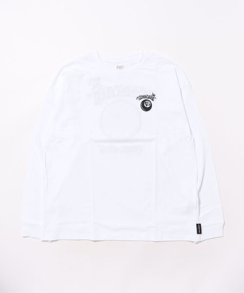 DC SHOES（ディーシーシューズ）の「25 KD GAME APP LS /DCキッズバックプリント長袖ロンT（Tシャツ/カットソー・キッズ・ホワイト/ブラック・160/120/130/140/150）」の2枚目の写真