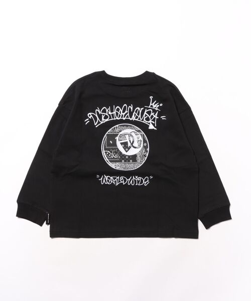DC SHOES（ディーシーシューズ）の「25 KD GAME APP LS /DCキッズバックプリント長袖ロンT（Tシャツ/カットソー・キッズ・ホワイト/ブラック・160/120/130/140/150）」の3枚目の写真