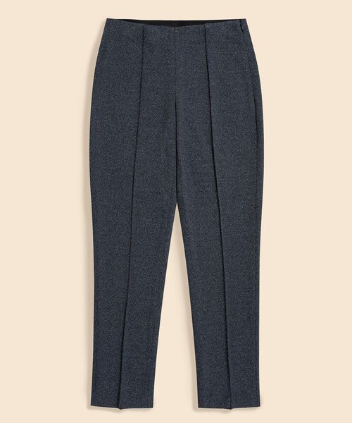 BROOKS BROTHERS（ブルックスブラザーズ）の「ポリエステル／コットン　サイドジップ　クロップドパンツ（スラックス・レディース・ネイビー・X-SMALL/LARGE/MEDIUM/SMALL）」の2枚目の写真