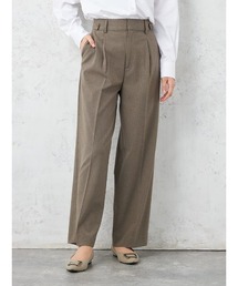 【WALKPLUS】 T/Rトロサイドタブワイドパンツ ウォッシャブル 通年