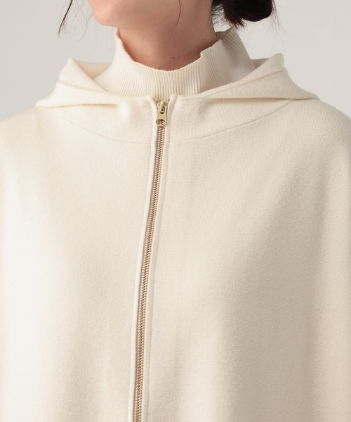 Elura（エルーラ）の「もっちりモイストフードジレ/582762（ベスト・レディース・ブラウン/ホワイト/ブラック・FREE）」の16枚目の写真