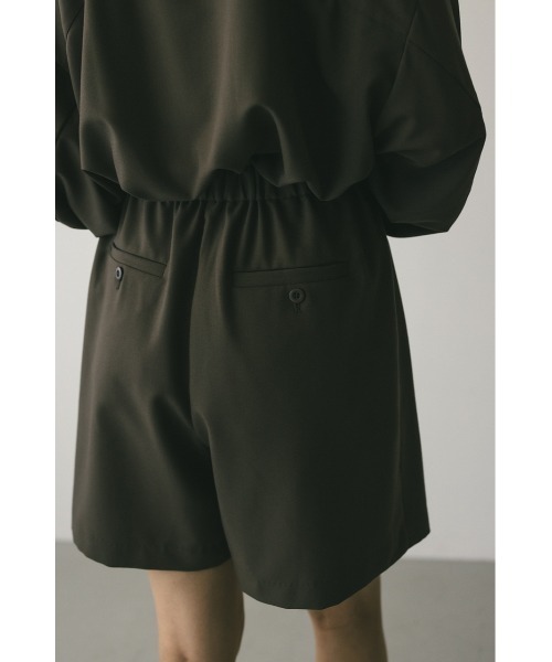 STYLEMIXER（スタイルミキサー）の「スタンドネックショートロンパース（つなぎ/オールインワン・レディース・ブラウン/ブラック・SMALL/MEDIUM）」の11枚目の写真