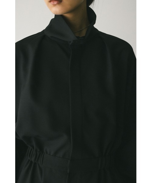 STYLEMIXER（スタイルミキサー）の「スタンドネックショートロンパース（つなぎ/オールインワン・レディース・ブラウン/ブラック・SMALL/MEDIUM）」の19枚目の写真