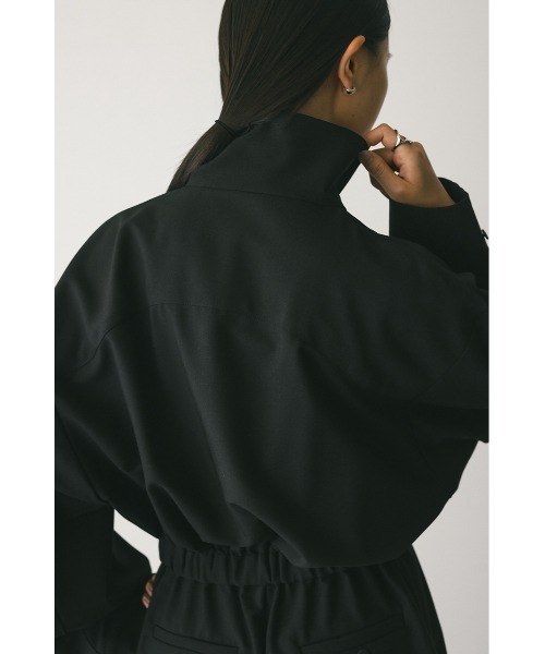 STYLEMIXER（スタイルミキサー）の「スタンドネックショートロンパース（つなぎ/オールインワン・レディース・ブラウン/ブラック・SMALL/MEDIUM）」の20枚目の写真