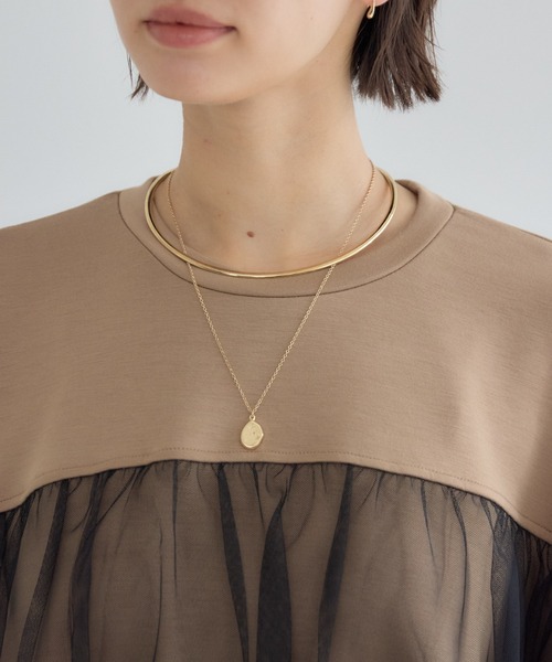 KATHARINE ROSS(キャサリンロス)の「【PILLINI/ピリーニ】パウンドチュールプルオーバー(Tシャツ/カットソー・レディース・ブラック/キャメル・FREE)」の18枚目の写真