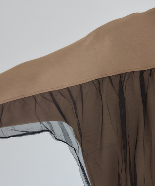 KATHARINE ROSS(キャサリンロス)の「【PILLINI/ピリーニ】パウンドチュールプルオーバー(Tシャツ/カットソー・レディース・ブラック/キャメル・FREE)」の22枚目の写真