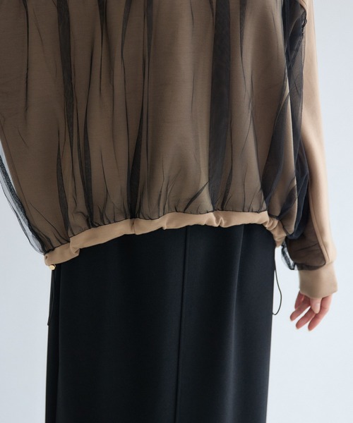 KATHARINE ROSS(キャサリンロス)の「【PILLINI/ピリーニ】パウンドチュールプルオーバー(Tシャツ/カットソー・レディース・ブラック/キャメル・FREE)」の20枚目の写真