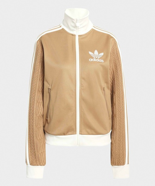 adidas ジャージ ジャケット ホワイト/ブラウン adidas/アディダス ORI KNIT CLASSIC TT トラックジャケット
