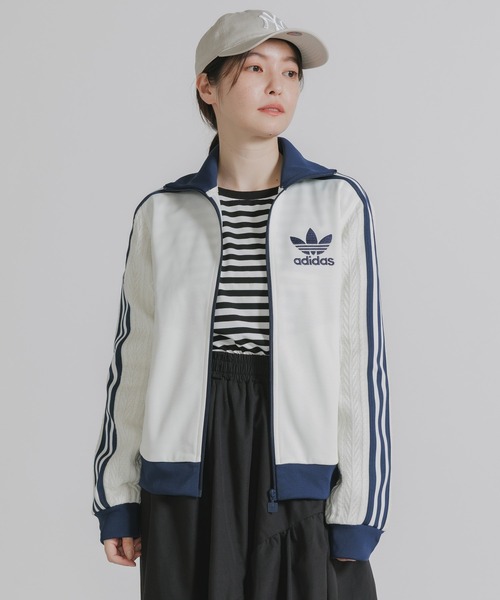 adidas ジャージジャケット ネイビー/ホワイト adidas/アディダス ORI KNIT CLASSIC TT トラックジャケット（ジャージ