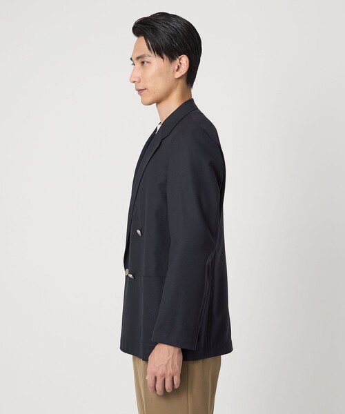 green label relaxing（グリーンレーベルリラクシング）の「アムンゼン ダブルブレスト 4B 01 ジャケット（テーラードジャケット・メンズ・ブラック/ネイビー・M/XL/S/L）」の5枚目の写真
