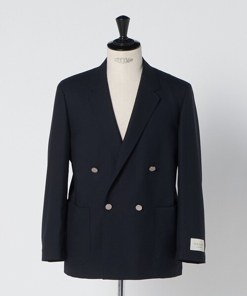 green label relaxing（グリーンレーベルリラクシング）の「アムンゼン ダブルブレスト 4B 01 ジャケット（テーラードジャケット・メンズ・ブラック/ネイビー・M/XL/S/L）」の7枚目の写真