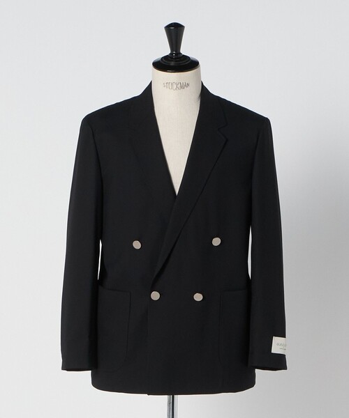 green label relaxing（グリーンレーベルリラクシング）の「アムンゼン ダブルブレスト 4B 01 ジャケット（テーラードジャケット・メンズ・ブラック/ネイビー・M/XL/S/L）」の19枚目の写真