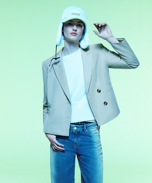 ARMANI EXCHANGE(アルマーニエクスチェンジ)の「【A|X アルマーニ エクスチェンジ】CL カジュアルジャケット(テーラードジャケット・レディース・ベージュ・0/2/4/6)」の1枚目の写真