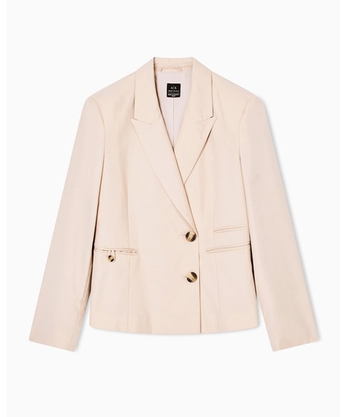 ARMANI EXCHANGE(アルマーニエクスチェンジ)の「【A|X アルマーニ エクスチェンジ】CL カジュアルジャケット(テーラードジャケット・レディース・ベージュ・0/2/4/6)」の3枚目の写真