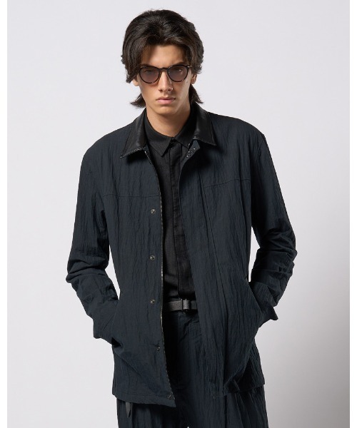 wjk（ダヴルジェイケイ）の「zip coverall jacket（その他アウター・メンズ・ダークネイビー/ブラック・SMALL/MEDIUM/LARGE/X-LARGE）」の2枚目の写真
