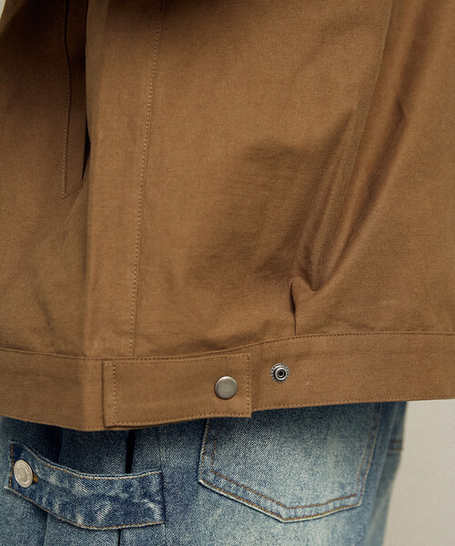 PUBLUX(パブリュクス)の「PUBLUX/パブリュクス レザレット 衿付き ライトアウター 限定展開(その他アウター・レディース・ブラウン/ベージュ・フリ-)」の21枚目の写真