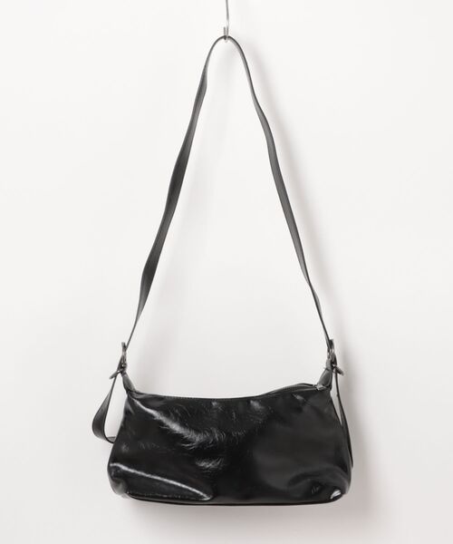 Burner(バーナー)の「【OKUOKU 0909】ヴィンテージ風レザー 2WAY ショルダーバッグ oku-bag-35-27(ショルダーバッグ・レディース・ブラック/ダークブラウン・FREE)」の3枚目の写真