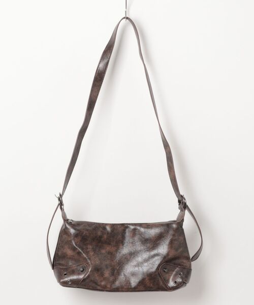 Burner(バーナー)の「【OKUOKU 0909】ヴィンテージ風レザー 2WAY ショルダーバッグ oku-bag-35-27(ショルダーバッグ・レディース・ブラック/ダークブラウン・FREE)」の11枚目の写真