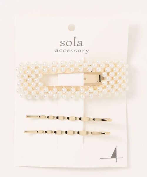 salle de bal（サルデバル）の「パール風ヘアクリップ　ヘアピン　３点セット　SPI（バレッタ/ヘアクリップ・レディース・その他2/その他1・FREE）」の6枚目の写真