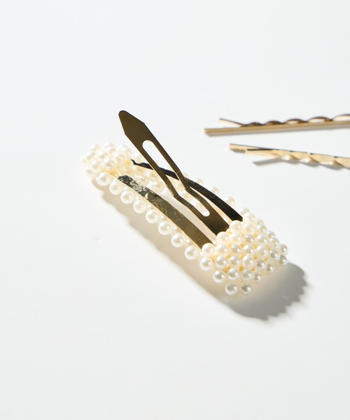salle de bal（サルデバル）の「パール風ヘアクリップ　ヘアピン　３点セット　SPI（バレッタ/ヘアクリップ・レディース・その他2/その他1・FREE）」の7枚目の写真